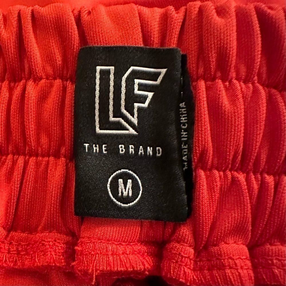 LF the Brand 80s style Red Buckle Track Short Shorts Women’s Size S/M - Picture 16 of 16